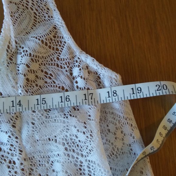 Flying Tomato | All Lace White Vest | S | New - Picture 12 of 14